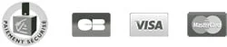 Logos de paiement pour transaction sécurisée, CB, Visa et MasterCard affichés.