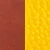 Une image divisée verticalement avec une section brune texturée à gauche et une section jaune texturée à droite.