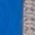 Image en gros plan d'un tissu bleu à côté d'un matériau tricoté texturé gris et blanc.