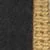 Gros plan d'une corde tissée ou d'un tissu texturé sur le côté droit à côté d'une surface lisse et sombre sur la gauche.